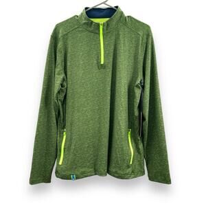 Chubbies‎ The Arboretum Movement Green Quarter Zip Long Sleeve Jacket Sz S NEW